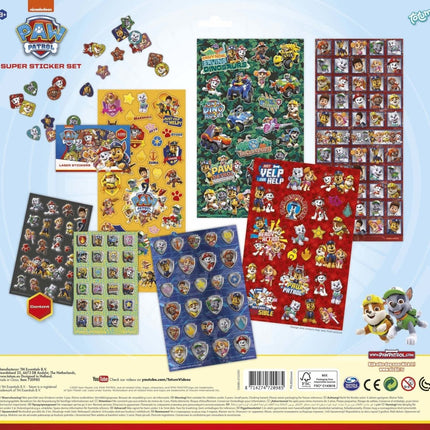 Paw Patrol Stickerset Large koop je bij Babywinkel