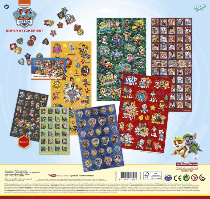 Paw Patrol Stickerset Large koop je bij Babywinkel