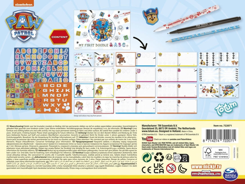 Paw Patrol Teken Set koop je bij Babywinkel