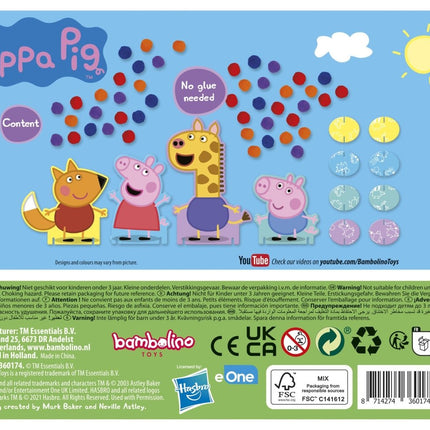 Peppa Pig Pompom Plakken koop je bij Babywinkel