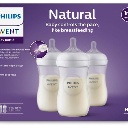 Philips Avent Babyfles 3.0 Natural 260ml 3st koop je bij Babywinkel