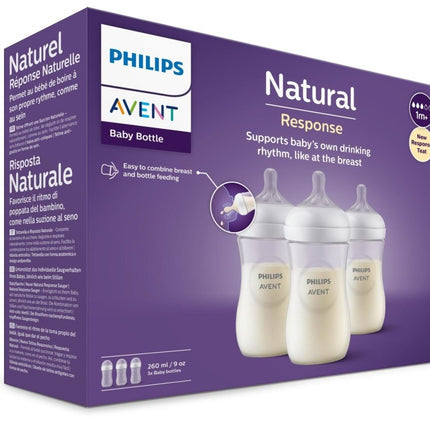Philips Avent Babyfles 3.0 Natural 260ml 3st koop je bij Babywinkel