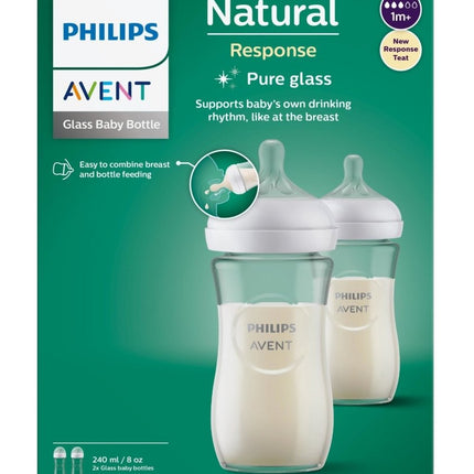 Philips Avent Babyfles Glas 3.0 240ml 2st koop je bij Babywinkel