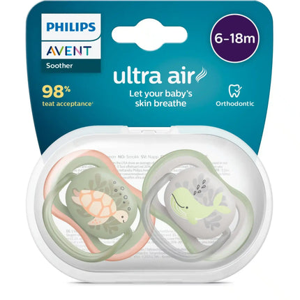Philips Avent Fopspeen +6 Maanden Air Schildpad/Walvis koop je bij Babywinkel