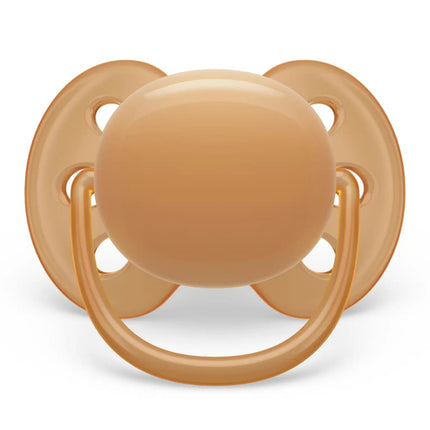 Philips Avent Fopspeen +6 Maanden Soft Grijs/Oranje koop je bij Babywinkel