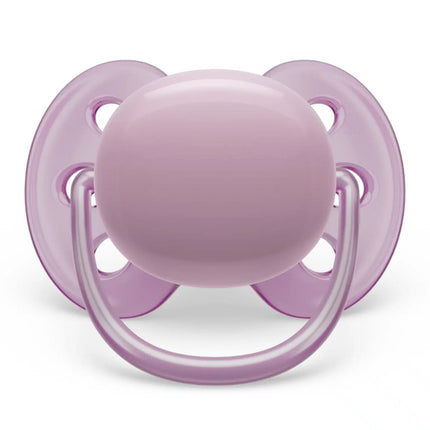 Philips Avent Fopspeen +6 Maanden Soft Grijs/Oranje koop je bij Babywinkel