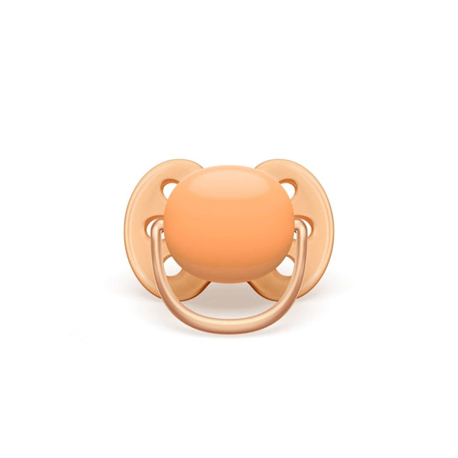 Philips Avent Fopspeen Soft +0 Mnd Cognac Groen 2st koop je bij Babywinkel