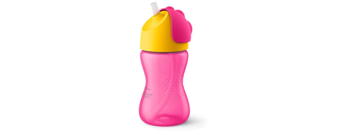 Philips Avent Rietjesbeker 300ml 12m+ Roze koop je bij Babywinkel