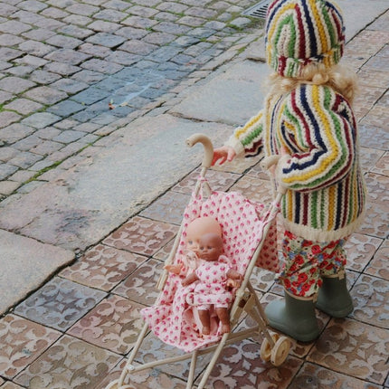Konges Slojd Poppenwagen Rosie Rose 56cm koop je bij Babywinkel