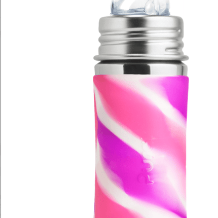 Pura Babyfles Tuitspeen 325Ml Set Pink Swirl 4 delig koop je bij Babywinkel
