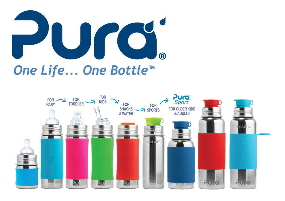 Pura Drinkfles Mint 550Ml Rvs koop je bij Babywinkel