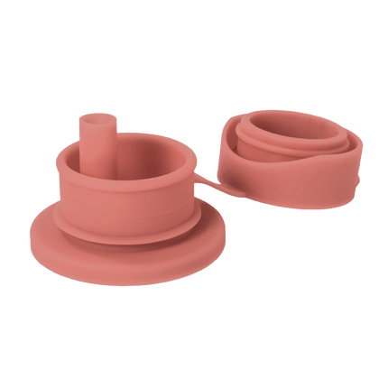 Pura Flessendop Rietje Silicone Rose koop je bij Babywinkel
