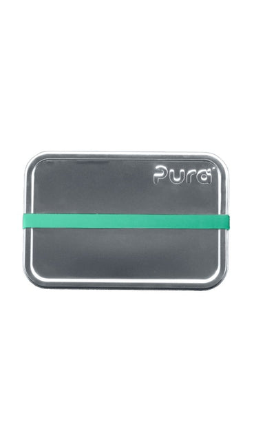 Pura Lunchbox Rvs Small + Silicone Band Moss koop je bij Babywinkel