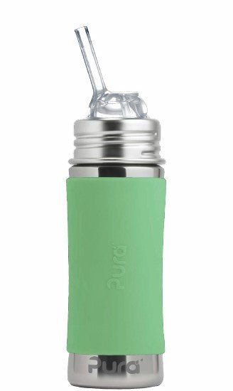 Pura Rietjesbeker Moss Sleeve Free - Flow 325Ml koop je bij Babywinkel