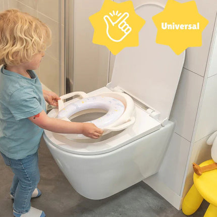 Babymoov Comfort -wc-istuin, jossa on kahvat, lokki