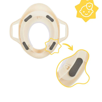 Babymoov Comfort -wc-istuin, jossa on kahvat, lokki