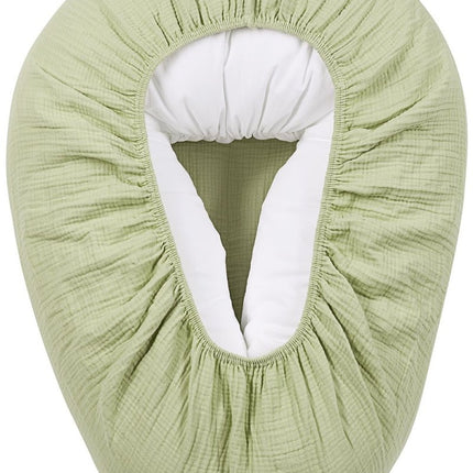 Meyco Voedingskussen Hoes Soft Olive koop je bij Babywinkel