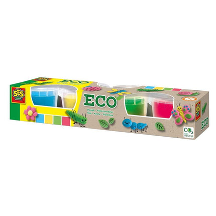 SES Creative Knutselpakket Eco Klei 4X90 Gr koop je bij Babywinkel