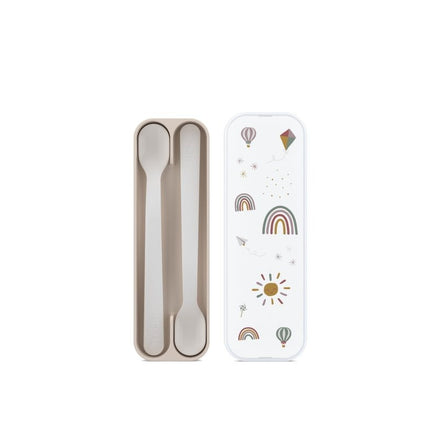 Mepal Baby Bestekset Lepel Mio Sunshine & Rainbow 2St koop je bij Babywinkel