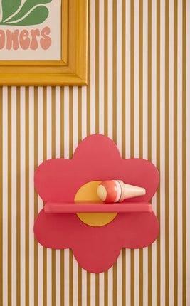 Kid's Concept Wandplank Flower Pink koop je bij Babywinkel