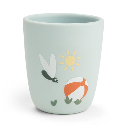 Siliconen mini - beker Playground Blue koop je bij Babywinkel