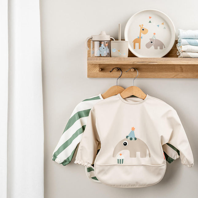 Siliconen rietjesbeker 2 - pack Celebration Sand koop je bij Babywinkel