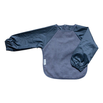Silly Billyz Slabbetje Fleece Small Grey Longsleeve koop je bij Babywinkel