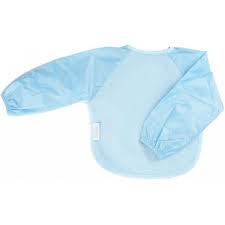 Silly Billyz Slabbetje Small Met Lange Mouwen Dusty Blue koop je bij Babywinkel