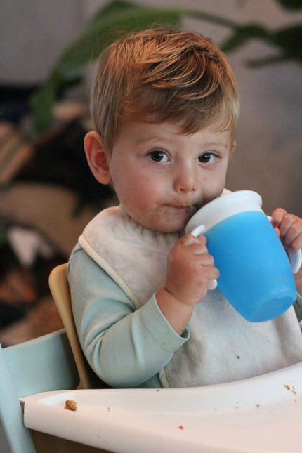 Silly Billyz Slabbetje Large White Sand koop je bij Babywinkel