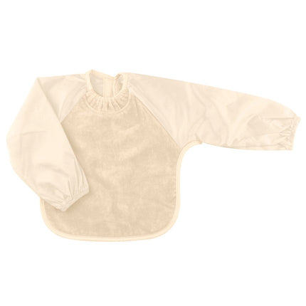 Silly Billyz Slabbetje Small Met Lange Mouwen White Sand koop je bij Babywinkel