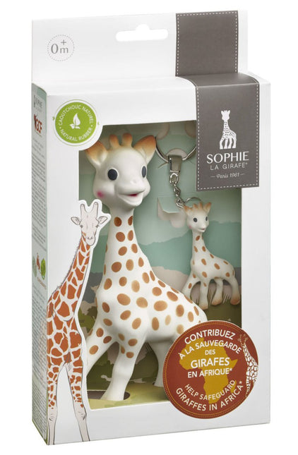 Sophie de Giraf Geschenkdoosje Geschenkdoosje Met Bijtring En Sleutelhanger koop je bij Babywinkel