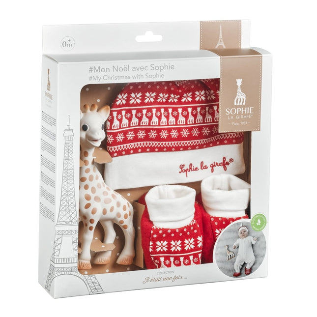 Sophie de Giraf Geschenkdoosje Kerstmis 3 delig koop je bij Babywinkel