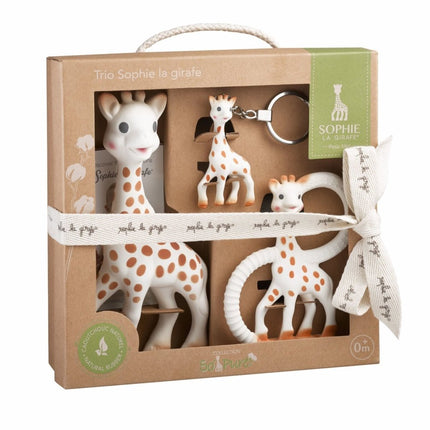 Sophie de Giraf Geschenkdoosje Set Giraffe 3 delig koop je bij Babywinkel