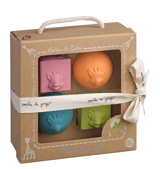 Sophie de Giraf Geschenkdoosje So'Pure Set 4 delig koop je bij Babywinkel