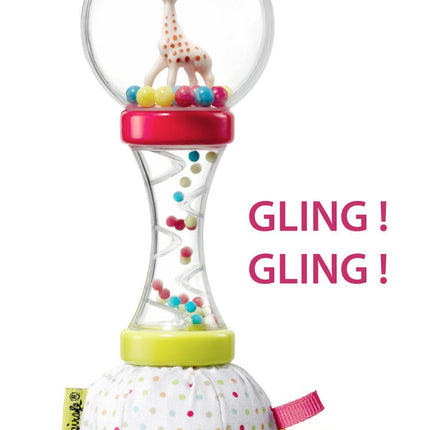 Sophie de Giraf Rammelaar Zachte Maracas Wit/Rood koop je bij Babywinkel