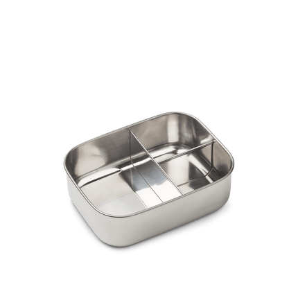 Stainless Steel Lunchbox Panda / Sandy / Dark Grey koop je bij Babywinkel