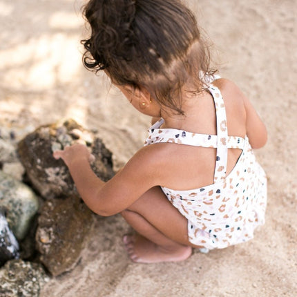 Swim Essentials Badpak Kind Panterprint Off White Kahki koop je bij Babywinkel