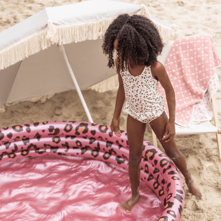 Swim Essentials Badpak Kind Panterprint Off White Kahki koop je bij Babywinkel