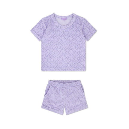 Swim Essentials Kleding Set Terry Cloth Lila Leopard koop je bij Babywinkel
