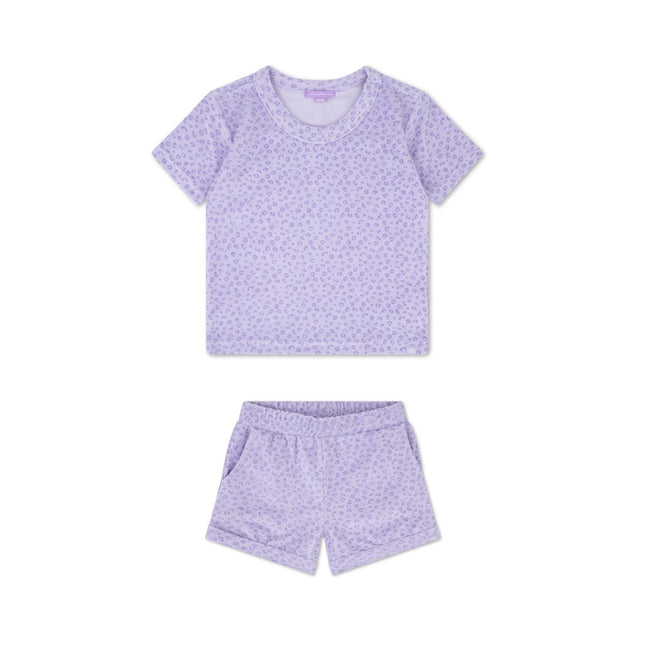 Swim Essentials Kleding Set Terry Cloth Lila Leopard koop je bij Babywinkel