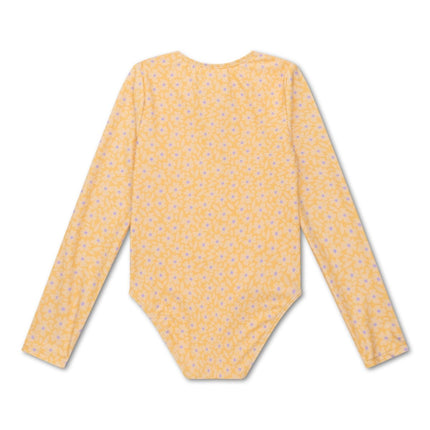 Swim Essentials Uv Zwempak Florish Yellow Rashguard koop je bij Babywinkel