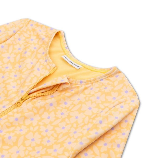 Swim Essentials Uv Zwempak Florish Yellow Rashguard koop je bij Babywinkel