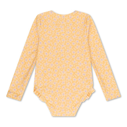 Swim Essentials Uv Zwempak Florish Yellow Rashguard Ruffle koop je bij Babywinkel