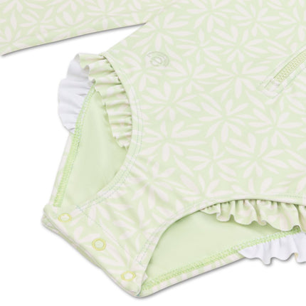 Swim Essentials Uv Zwempak Matcha Green Rashguard Ruffle koop je bij Babywinkel