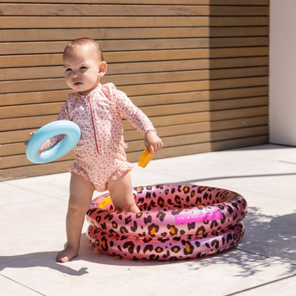 Swim Essentials Uv Zwempak Panterprint Old Pink Ruffle koop je bij Babywinkel