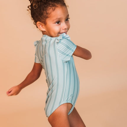 Swim Essentials Uv Zwempak Resort Stripe Rashguard Ruffle koop je bij Babywinkel