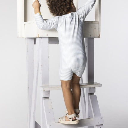 Swim Essentials Uv Zwempak Strepen Blauw/Wit koop je bij Babywinkel