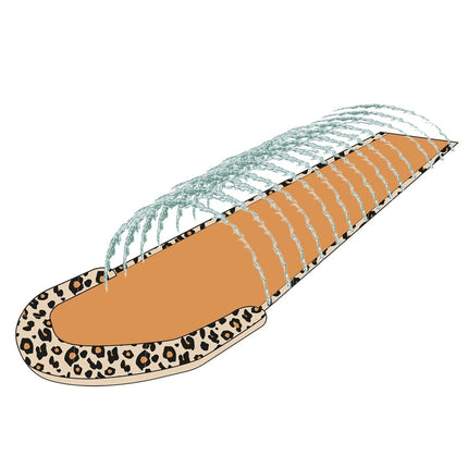 Swim Essentials Waterglijbaan Luipaard Beige Met Sproeiers 5,5M koop je bij Babywinkel