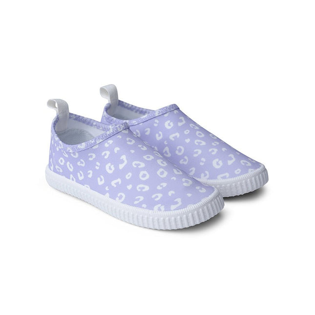 Swim Essentials Waterschoentjes Anti Slip Lila Leopard Lycra koop je bij Babywinkel