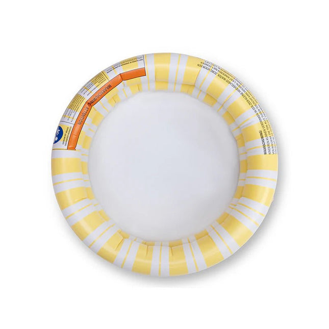 Swim Essentials Zwembad Baby Geel/Wit Striped 60cm koop je bij Babywinkel